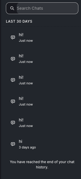 Conversation Sidebar