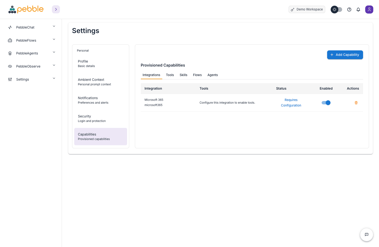 Personal Capabilities