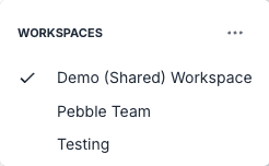 Workspace switcher location
