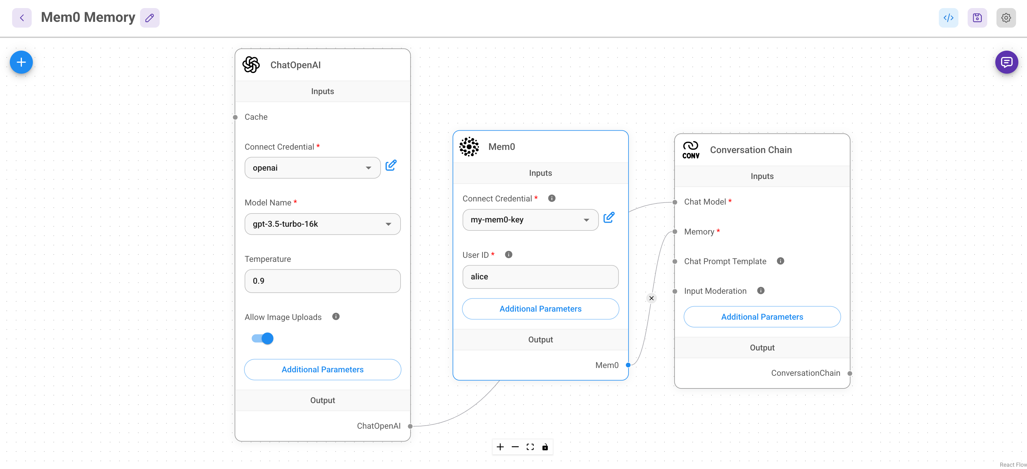 Flowise Memory Integration